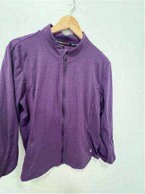 Spyder active wear women purple full zip